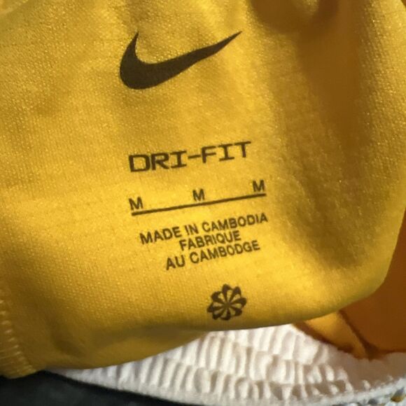 Medium Nike Men's Dri-FIT DNA 3.0 Basketball Shorts DH7160-739 Yellow White - Picture 3 of 9